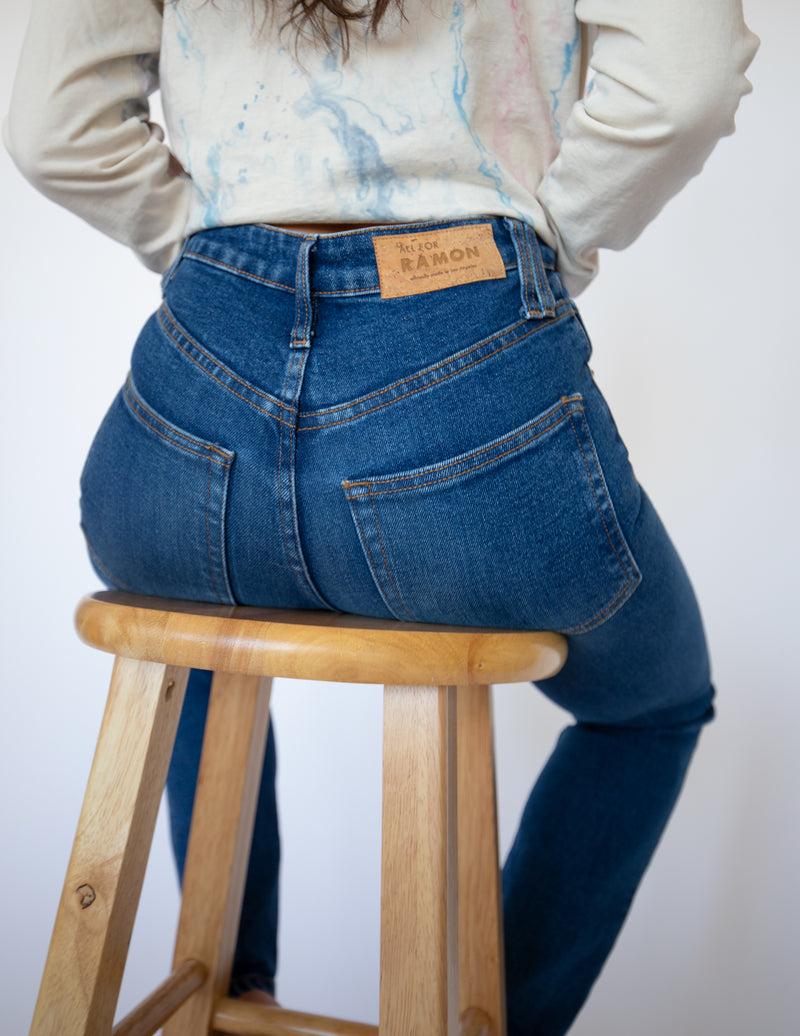 The Loma recycled High-Rise Mom Jean - All For Ramon