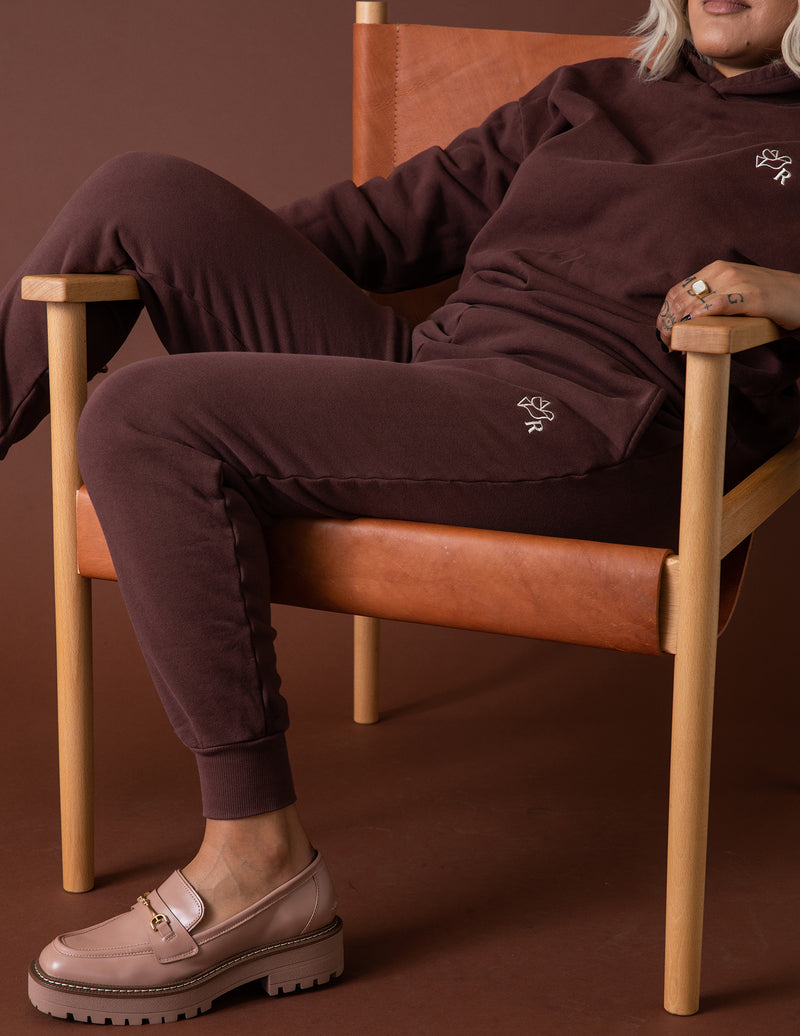 AFR Jogger Pant in Chocolate - All For Ramon